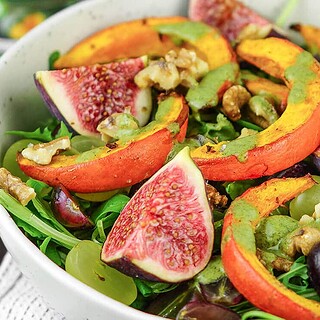 Hokkaido-Salat mit Kürbis-Senf-Dressing