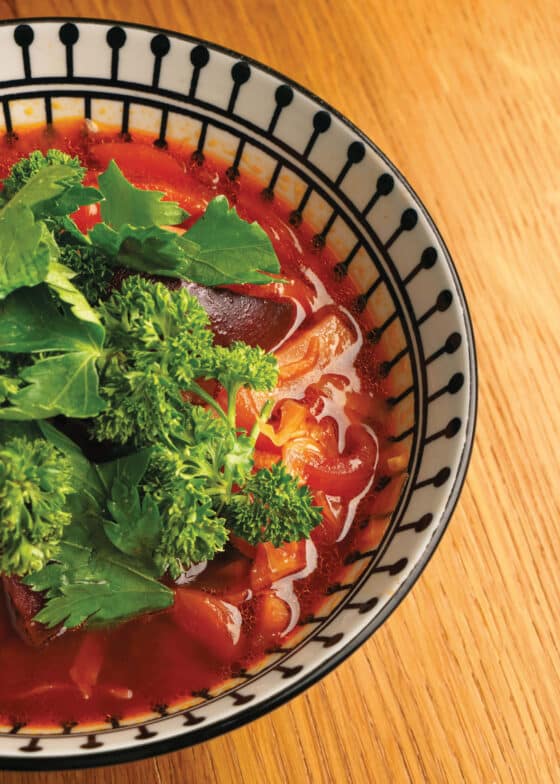 Borschtsch vegan - Rezept zum ukrainischen Rote Bete-Eintopf