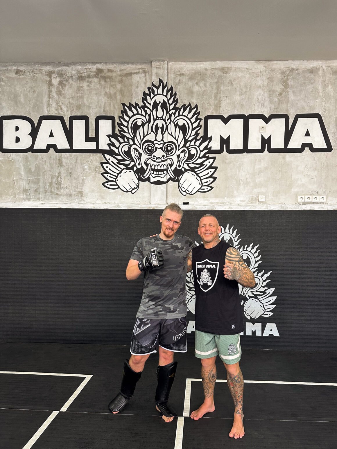 Bali MMA - Yannick nach dem Kampfsporttraining mit UFC Fighter