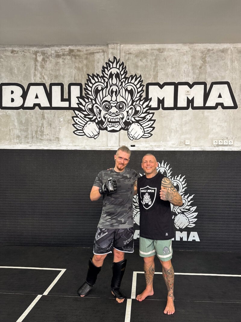 Bali MMA - Yannick nach dem Kampfsporttraining mit UFC Fighter
