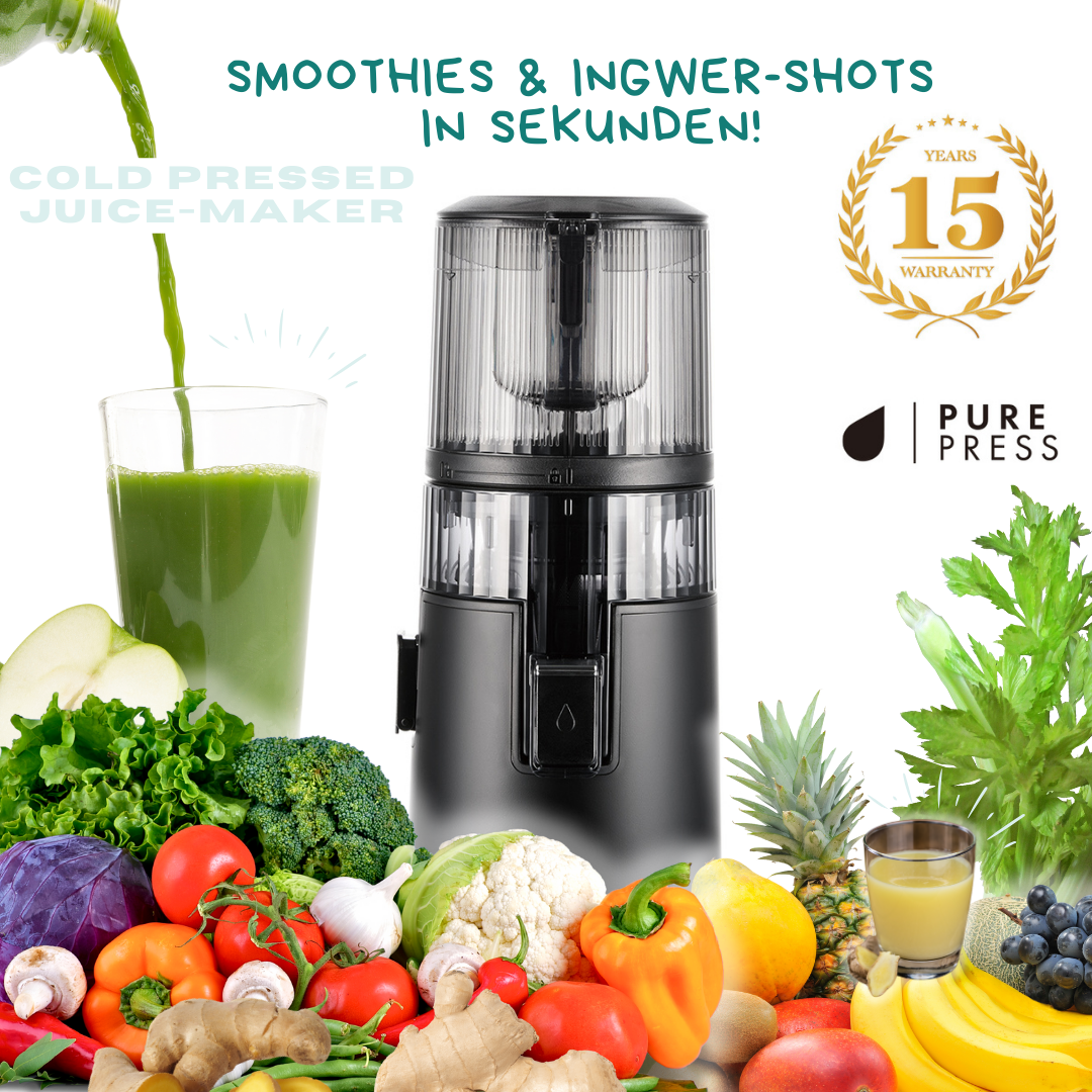 Hurom - Juice Maker - Smoothies, Ingwer Shots und mehr als Cold Pressed Juice