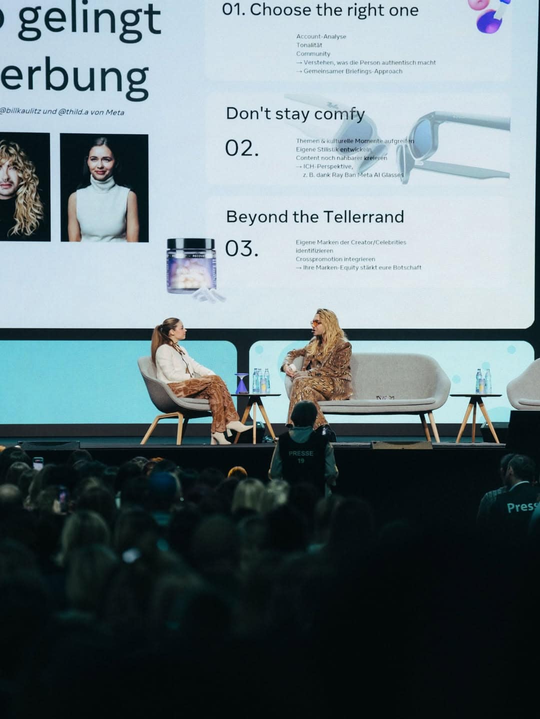 Bill Kaulitz und Thilda von Meta bei der OMR in Hamburg