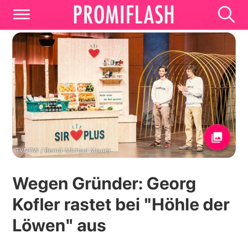 Hoehle der Loewen war gestern Raphael Fellmer Green Deal SirPlus Berlin7