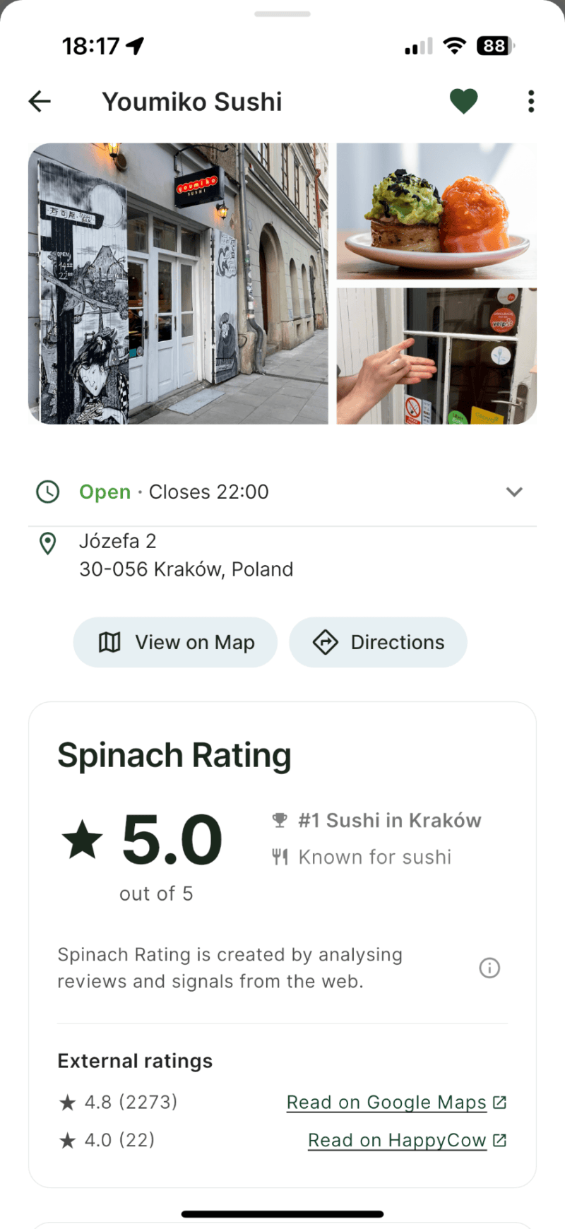 Spinach - die neue Vegan App vom Ex-Happy Cow CEO