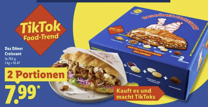 Döner Croissant bei LIDL ab nächster Woche
