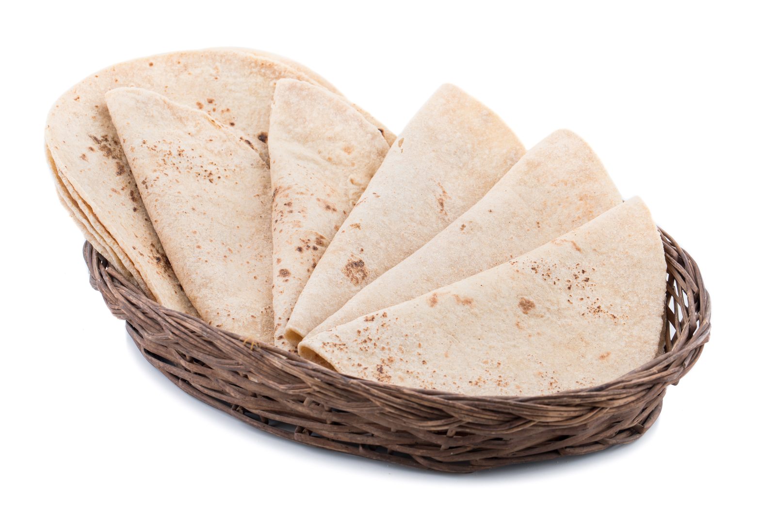 Traditional Indian chapati flatbreads