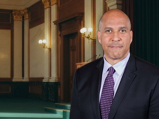 Cory Booker official Senate portrait