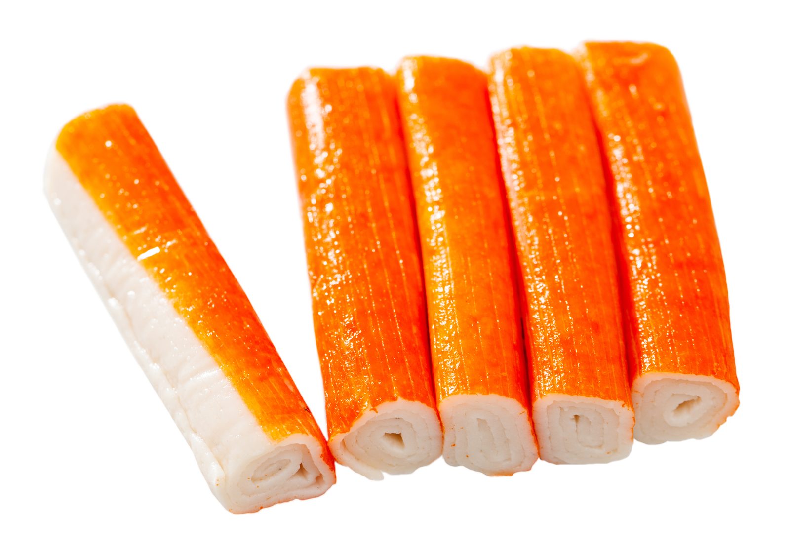 Imitation crab sticks made from surimi