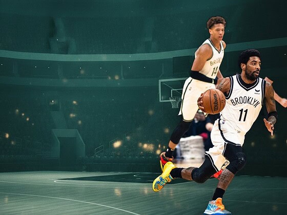 Kyrie Irving on the basketball court