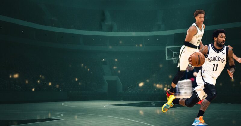Kyrie Irving on the basketball court