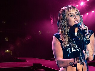 Miley Cyrus performing at Primavera Sound festival