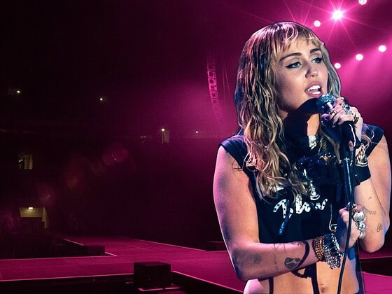 Miley Cyrus performing at Primavera Sound festival