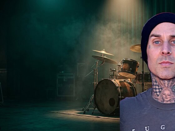 Travis Barker vegan check banner