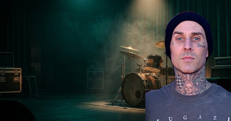 Travis Barker vegan check banner