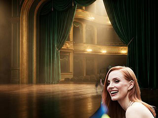 Jessica Chastain vegan check banner