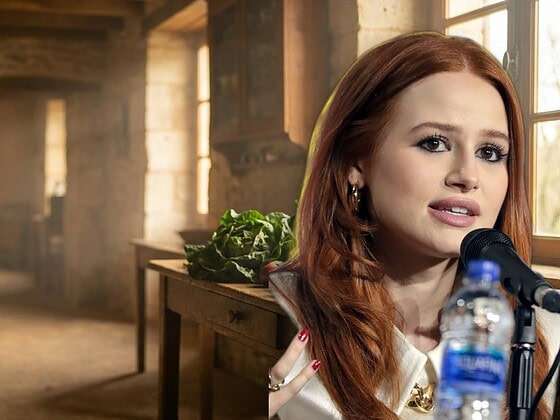 Madelaine Petsch vegan check banner