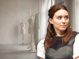 Rooney Mara vegan check banner