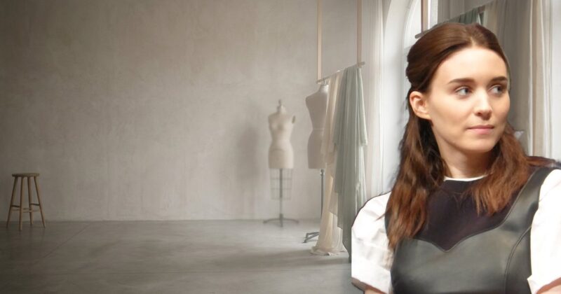 Rooney Mara vegan check banner