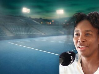 Venus Williams vegan check banner