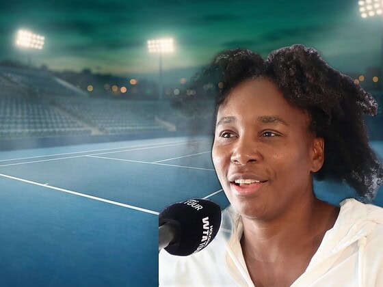 Venus Williams vegan check banner