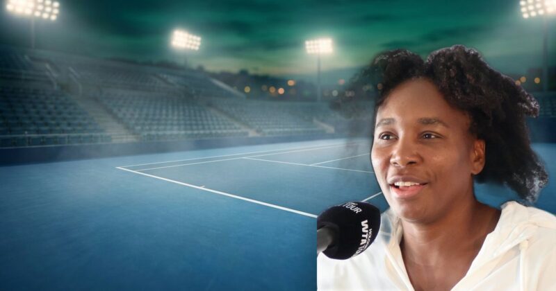 Venus Williams vegan check banner