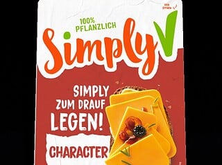 Simply V pflanzliche Kaese-Scheiben, Produktverpackung