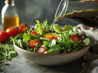 Leichter Blattsalat mit Tomaten