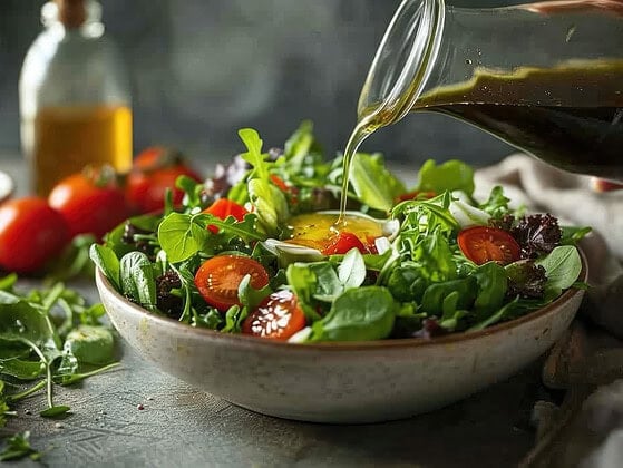 Leichter Blattsalat mit Tomaten