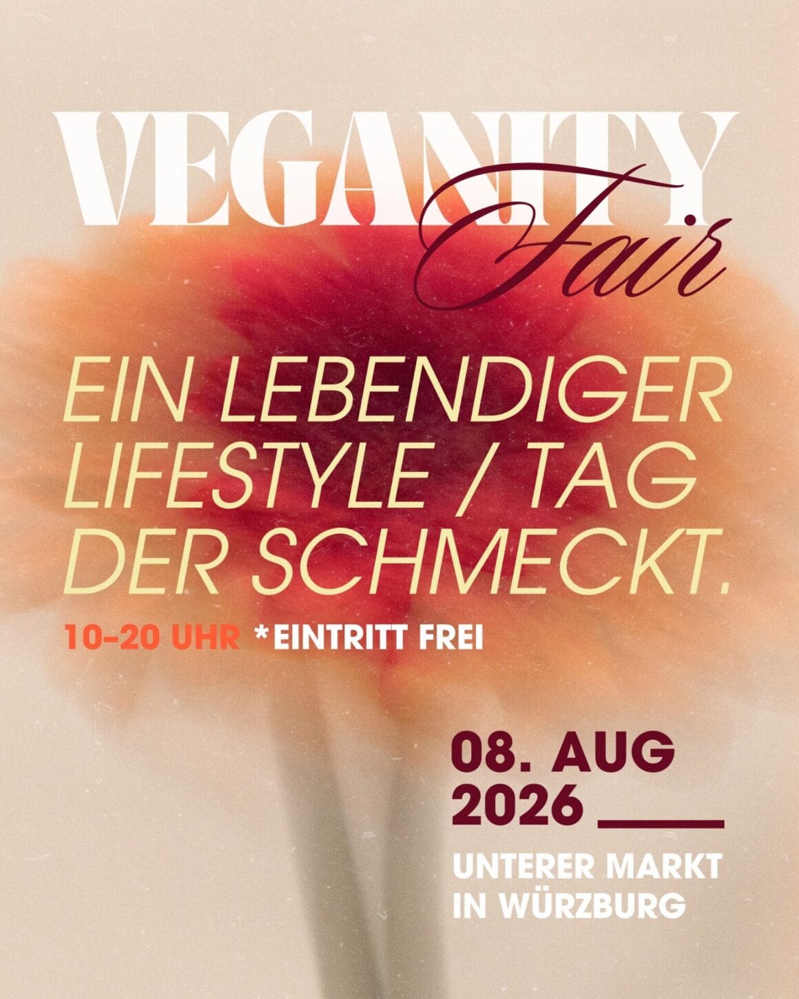 Veganes Event Veganity Fair in Würzburg 2026