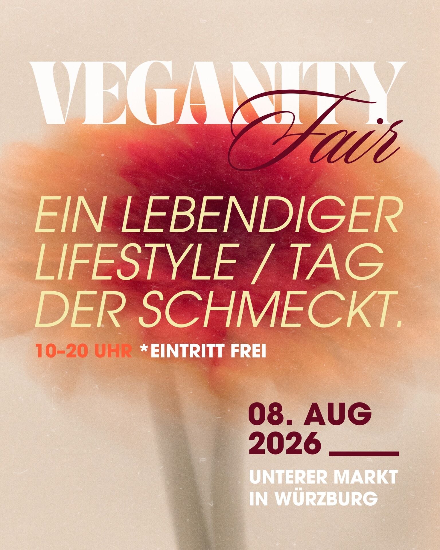 Veganes Event Veganity Fair in Würzburg 2026