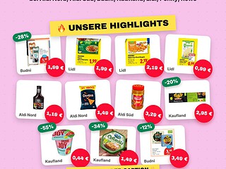 Vegan Alarm Wochenangebote 31.8. bis 5.9. mit elf veganen Highlight-Produkten aus deutschen Supermärkten