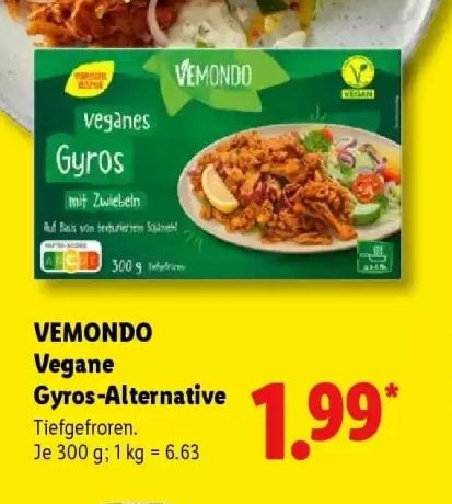 Vemondo Vegane Gyros-Alternative bei Lidl