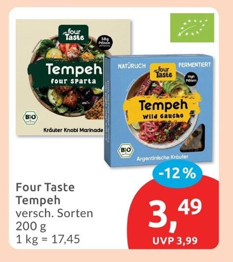 Four Taste Tempeh Bio bei Budni