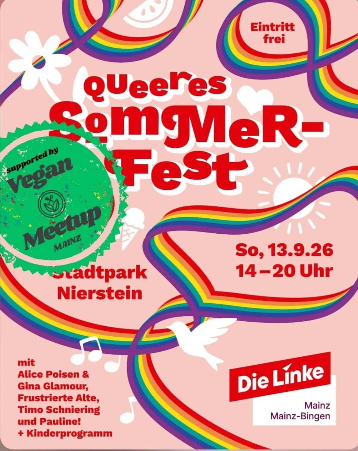 Veganes Event Queeres Sommerfest in Nierstein 2026