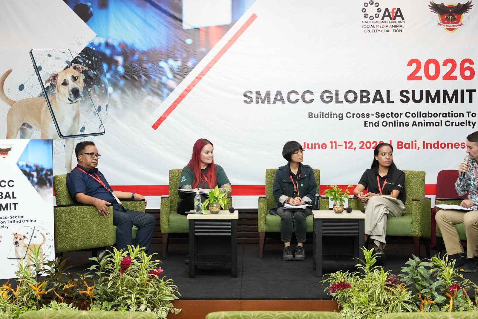 Panel discussion at the SMACC Global Summit 2026 in Bali