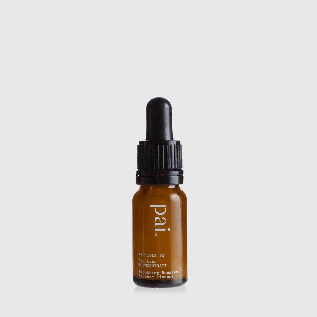 Kleine Braunglasflasche mit Pipette: Peptides 5% Smoothing Booster von Pai Skincare