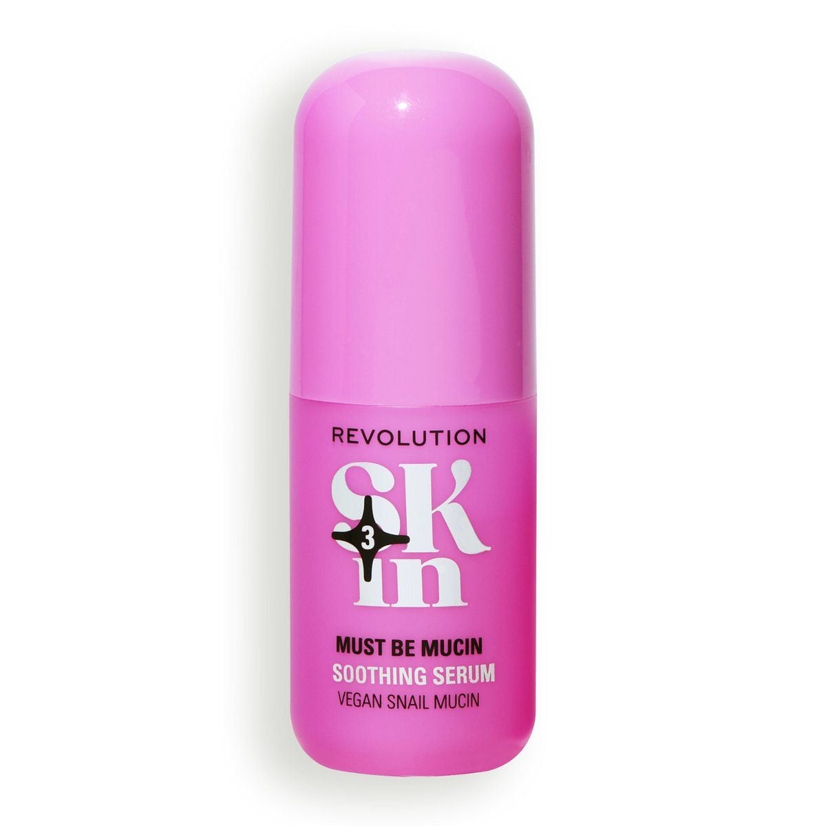 Pinke Flasche Must Be Mucin Soothing Serum Vegan Snail Mucin von Revolution Skin