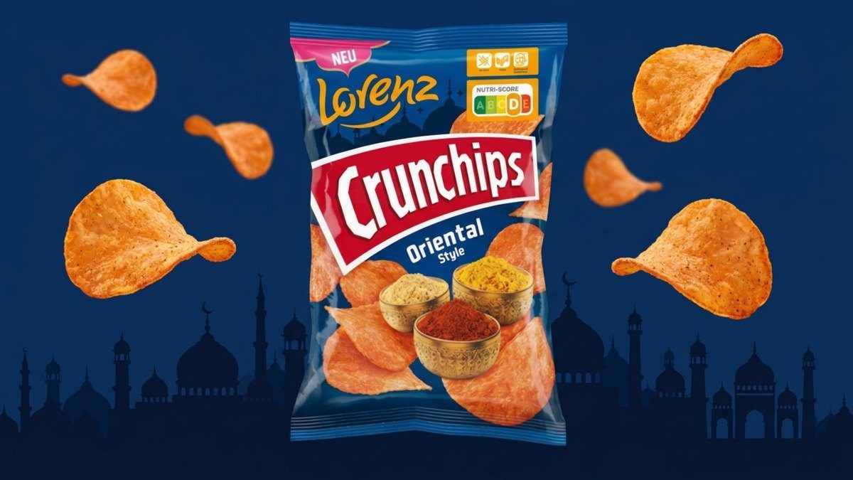 Packung Crunchips Oriental Style von Lorenz mit Kartoffelchips