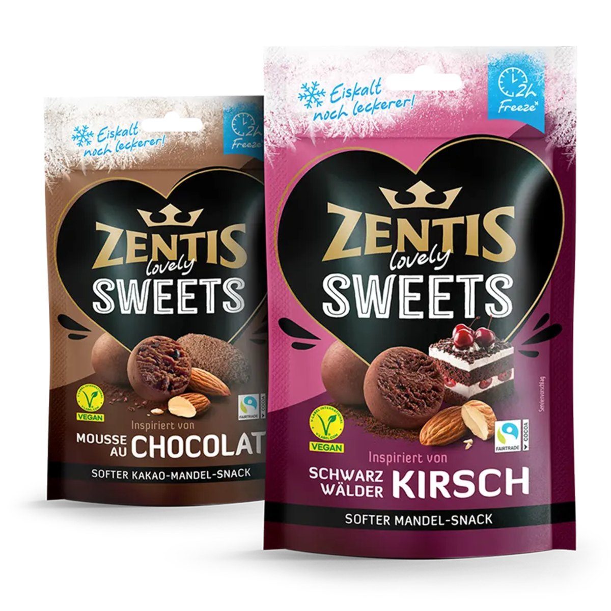 Zentis Lovely Sweets Mousse au Chocolat und Schwarzwälder Kirsch mit V-Label
