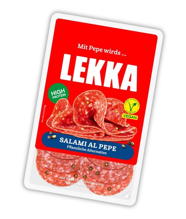 LEKKA Salami Al Pepe - Pflanzliche Alternative, nominiert bei den V-Label Awards 2026