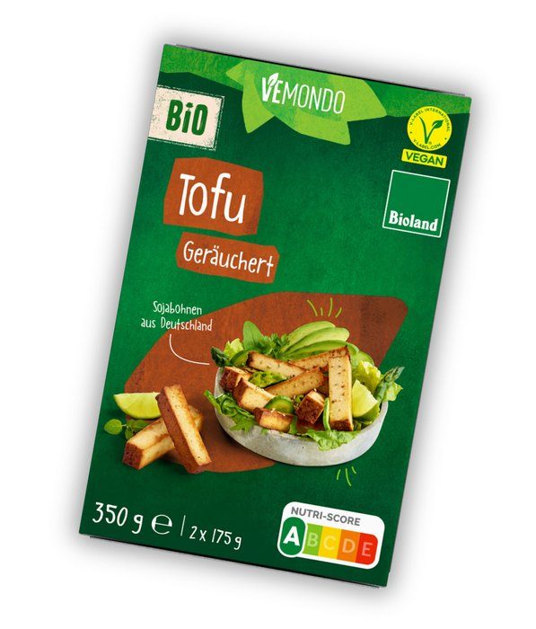 Vemondo Bioland Tofu geräuchert, nominiert bei den V-Label Awards 2026