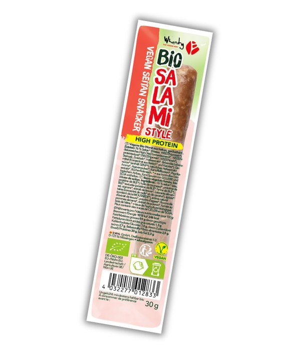 Wheaty Veganer Salami Style Snacker, nominiert bei den V-Label Awards 2026