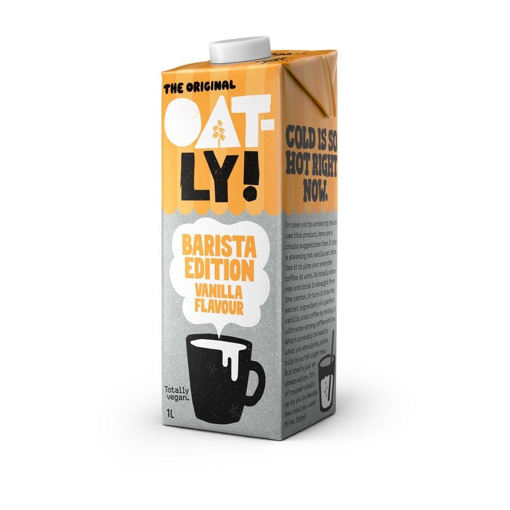Packung Oatly Barista Edition Vanilla Flavour