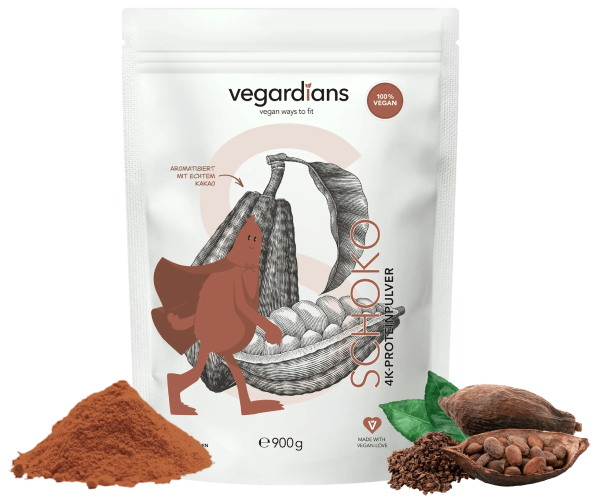 Verpackung Proteinpulver von Vegardians All-In-Vegan - Schoko