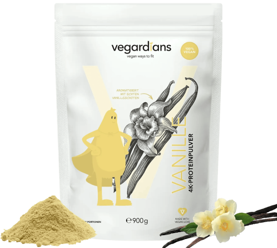 Verpackung Proteinpulver von Vegardians All-In-Vegan Vanille